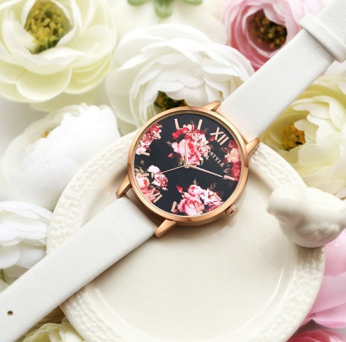 High Quality Fashion Leather Strap Rose Gold Women Watch Casual Love Heart Quartz Wrist Watch | Koalakits36