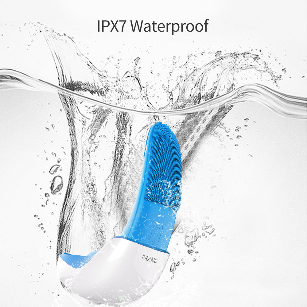 Electric Silicone Facial Cleansing Brush – Rechargeable Face Washer & Deep Pore Cleaning Massager for Daily Skincare