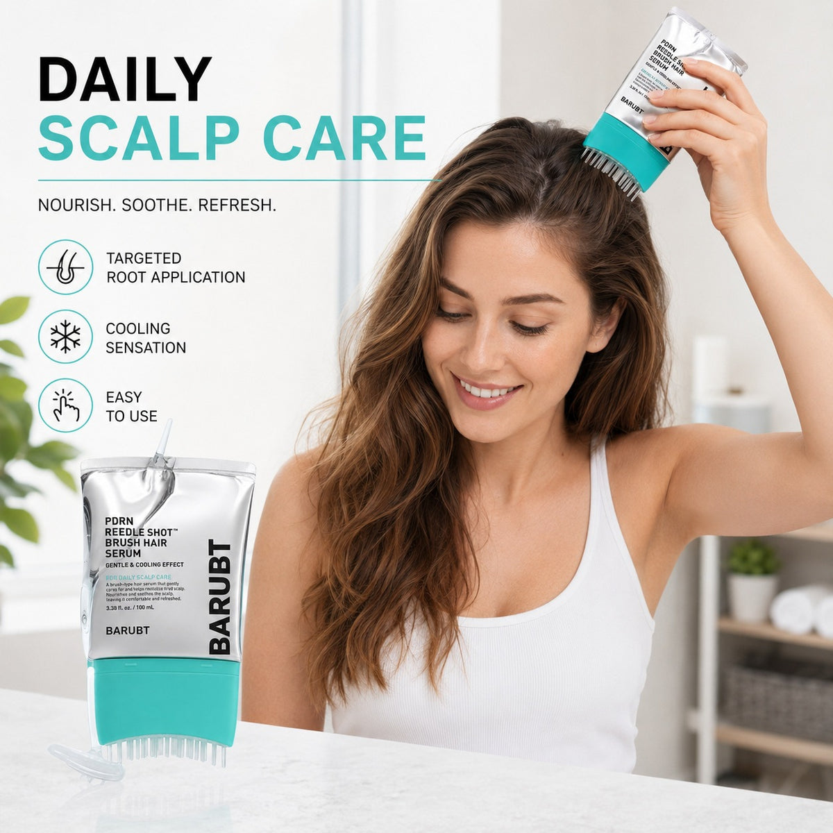 Herbal Scalp Treatment Lotion for Oily Scalp, Refreshing Oil-Control Hair Care, Herbal Scalp Conditioner