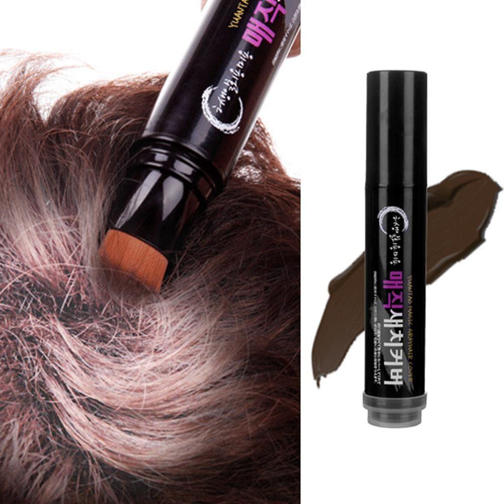 Temporary Hair Color Brush And Comb DIY White Wax One-time Grey Cream Hair Dye Pen | Koalakits36