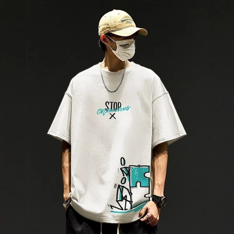 Mens Loose Fitting Casual Top