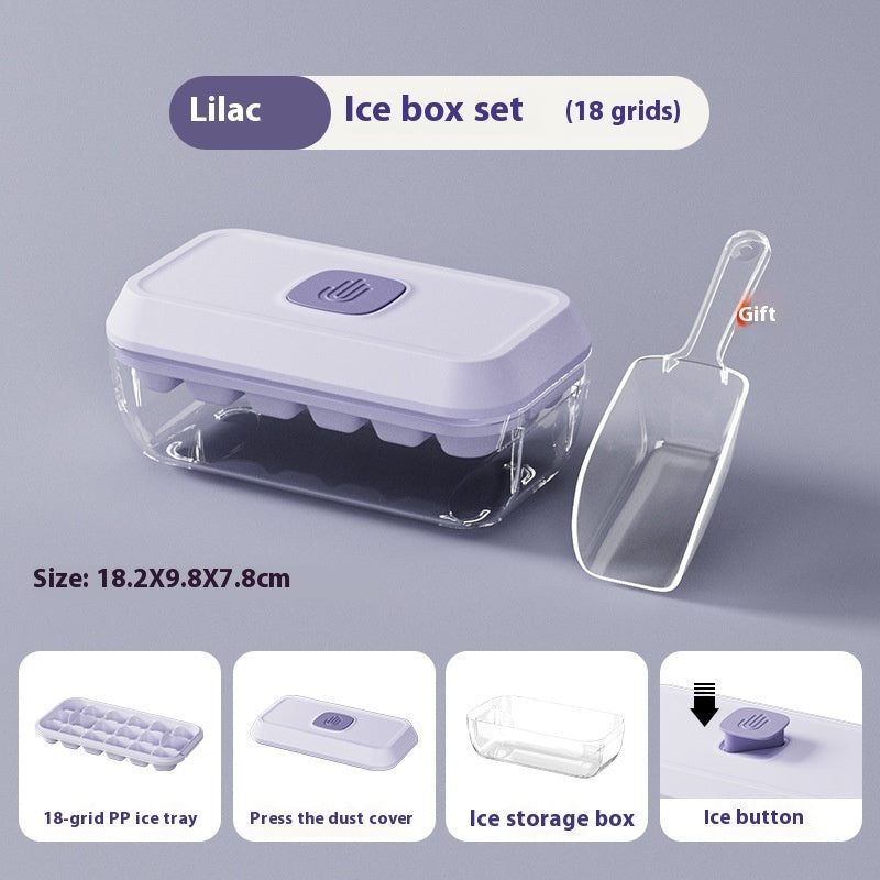32 Grid Silicone Ice Cube Tray Mould With Lid Shovel Storage Box | Koalakits36