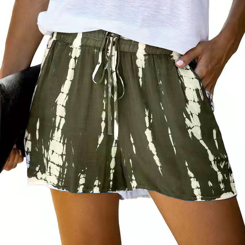 Chic and Comfortable Tie-Dye Wide-Leg Shorts for Effortless Summer Style