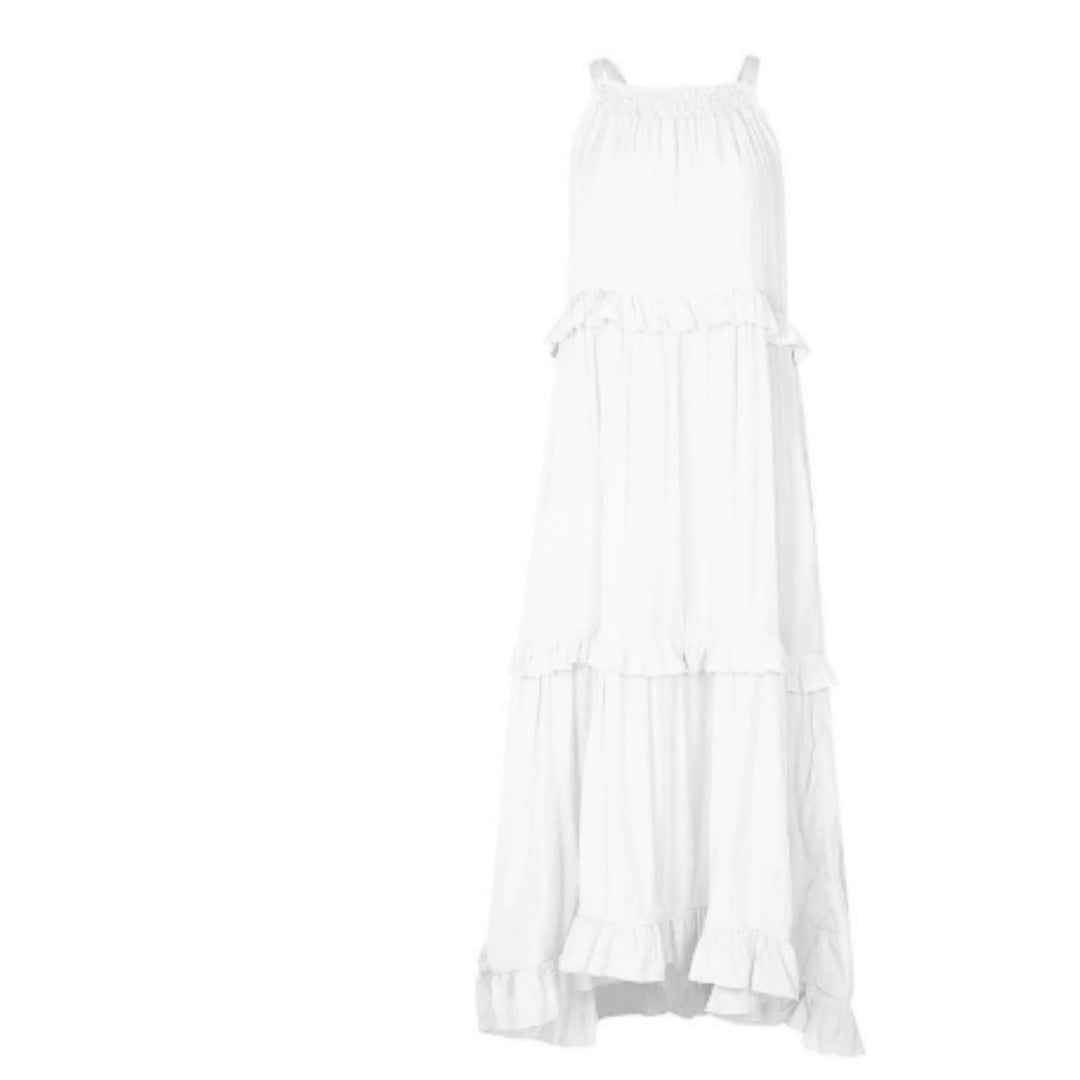 Summer Vacation Style Halter Neck Long Dresses Women Fashion Backless | Koalakits36