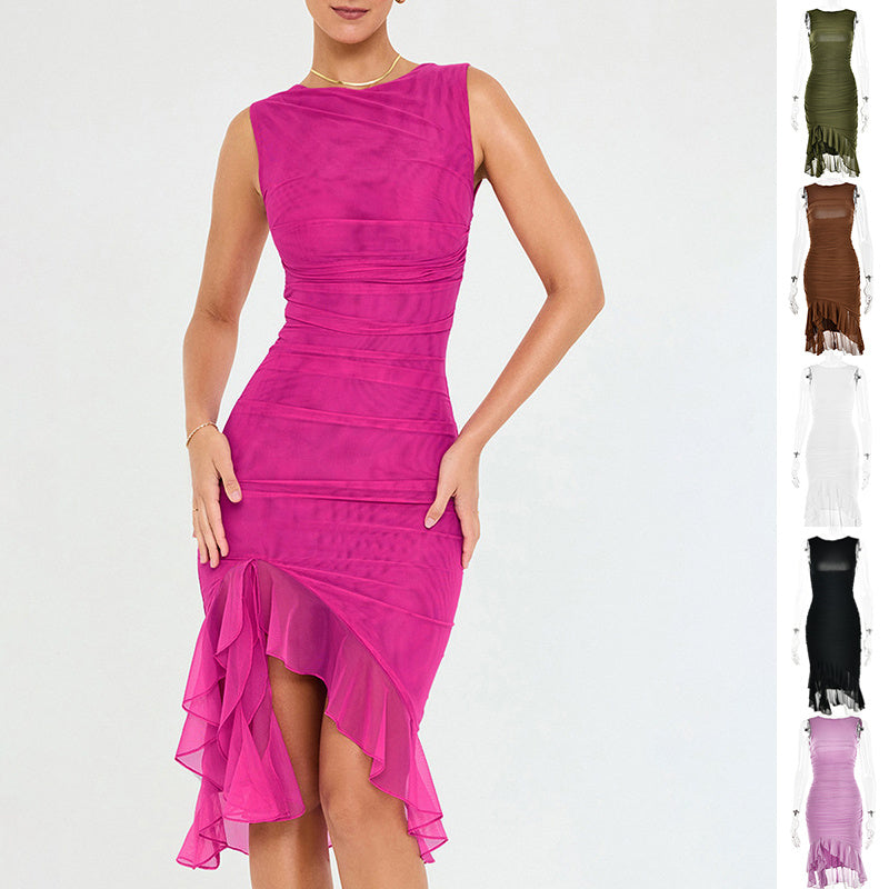 Slim Fit Dress for Ladies - Slim Skinny Sleeveless Dress | Koalakits36