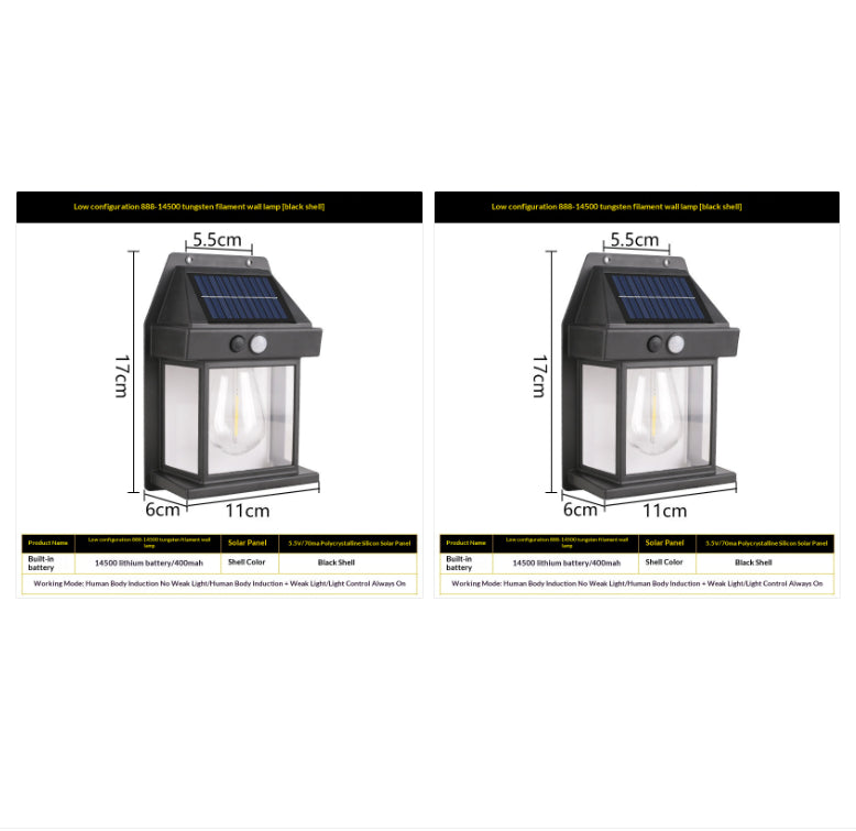 Transform Your Outdoor Space with Our Solar Motion Sensor Wall Light