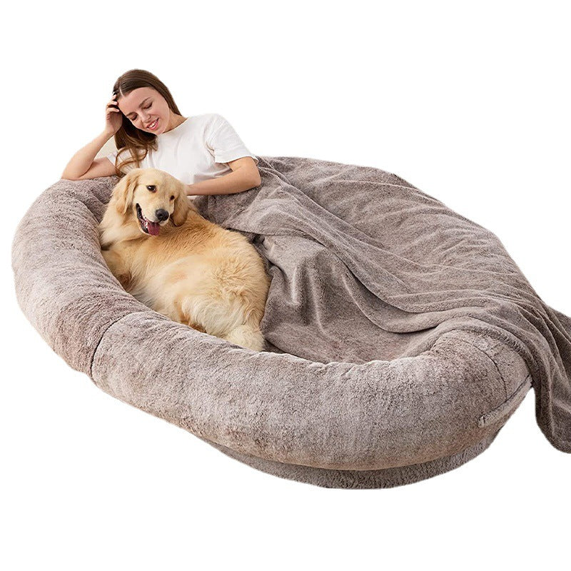 Large Human Dog Bed | Short Plush Dog Bed | Koalakits36