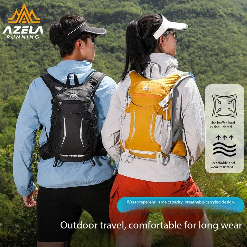 AZELA Lightweight Hydration Backpack, Breathable Mesh Outdoor Sports Backpack With Multiple Compartments