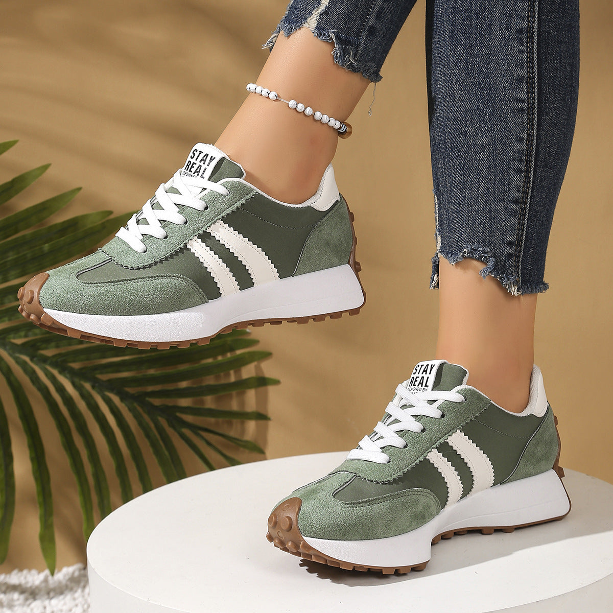 Influencer-style Chunky-soled Casual Sports Shoes For Students Koalakits36