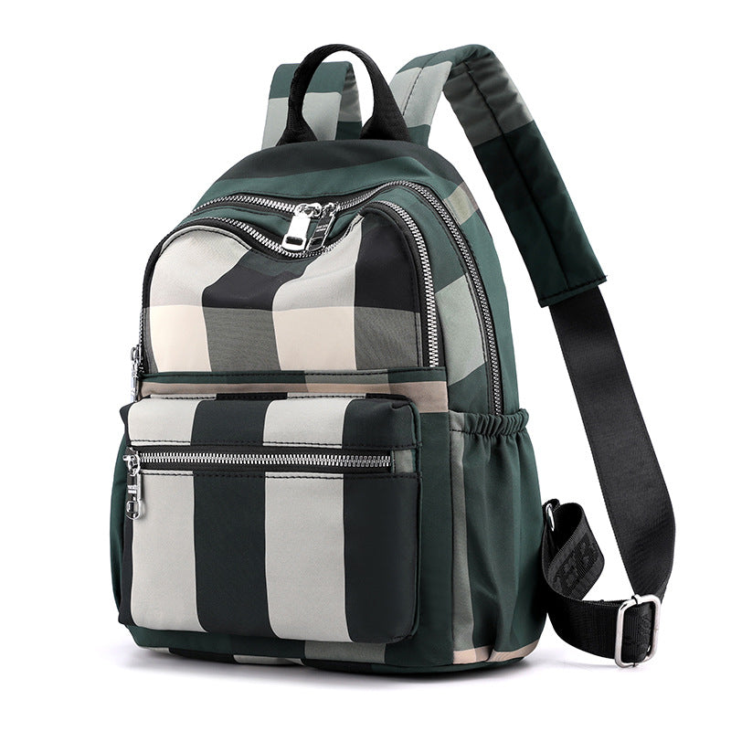 Lattice Lightweight Oxford Backpack – Stylish Small Travel Backpack for Everyday Use, School & Casual Outings