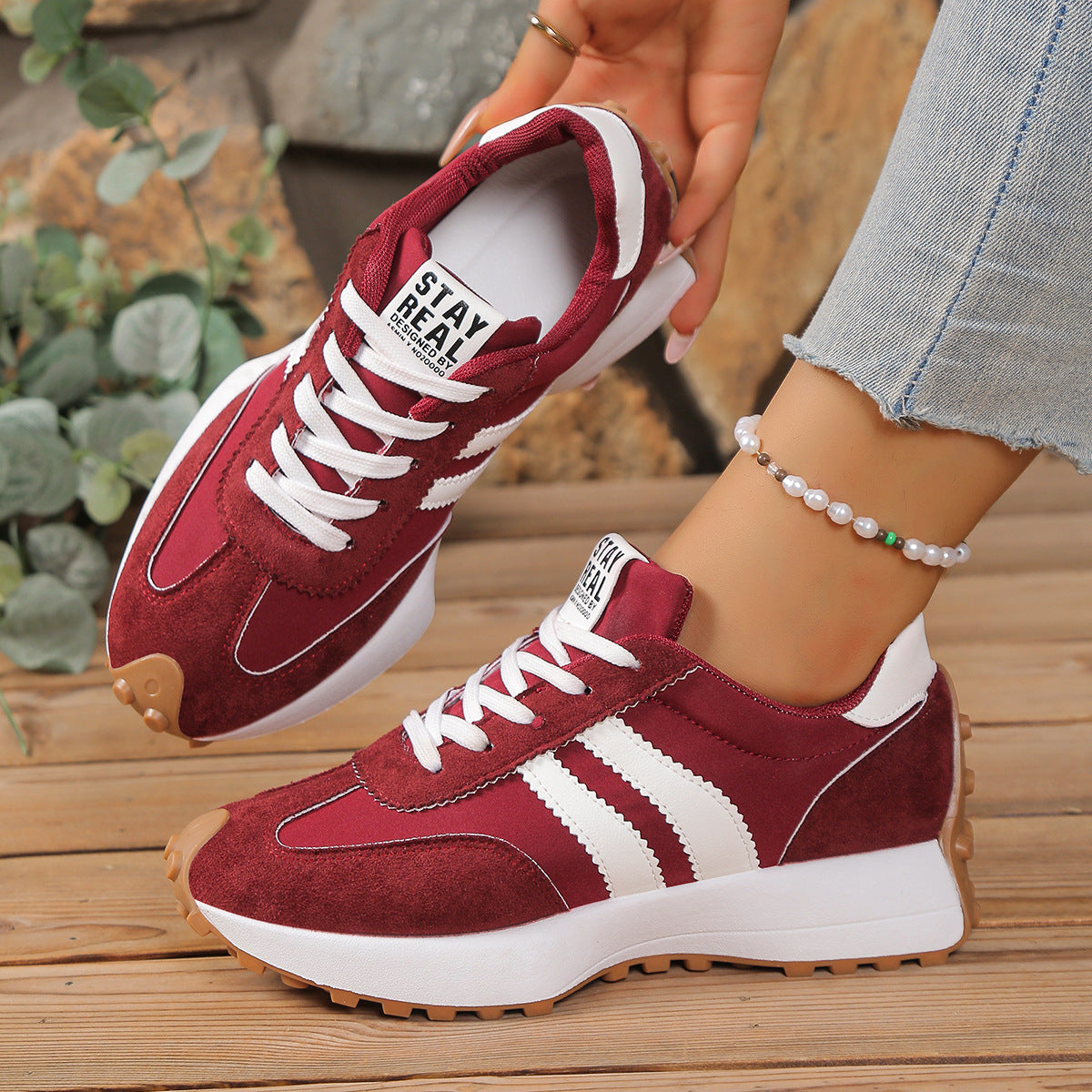 Influencer-style Chunky-soled Casual Sports Shoes For Students Koalakits36