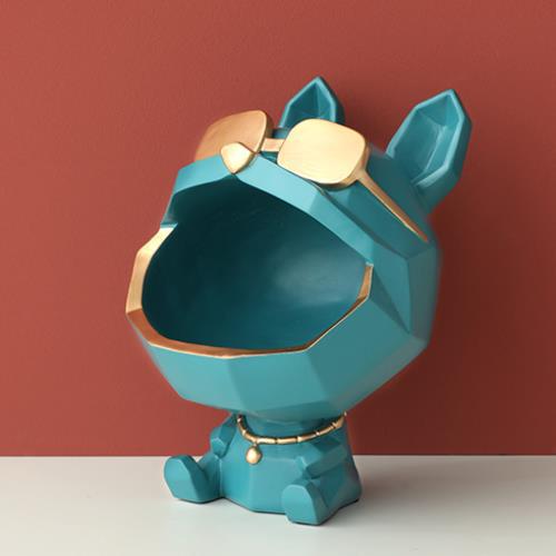 Cool Dog Figurine Storage Box - Organize with Style and Charm