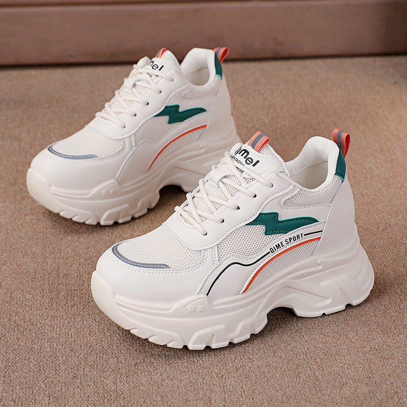Height Increasing Insole Breathable White Shoes | Koalakits36