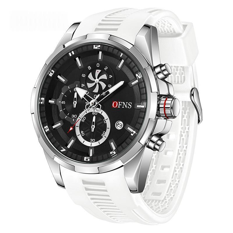 Men’s Quartz Chronograph Watch – Sleek Three-Hand Style