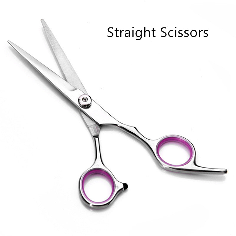 Stainless Steel Pet Grooming Scissors – Pink Trimming Shears for Dogs and Cats