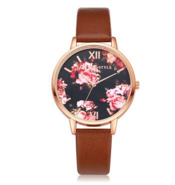 High Quality Fashion Leather Strap Rose Gold Women Watch Casual Love Heart Quartz Wrist Watch | Koalakits36
