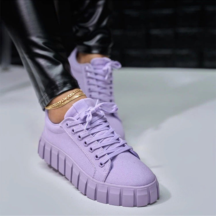 Canvas Platform Sneakers – Women's Shoes | Koalakits36