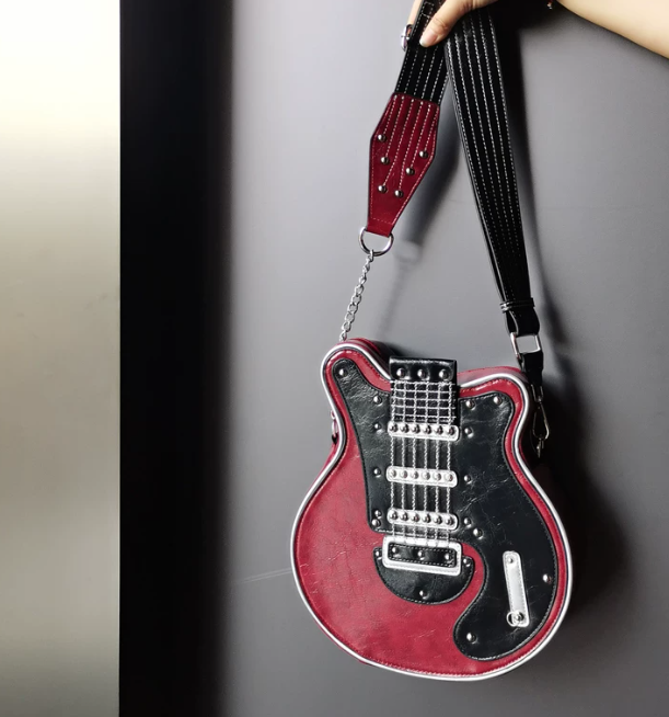 Guitar Shaped Shoulder Bag – Trendy, Functional Fashion for Music Lovers