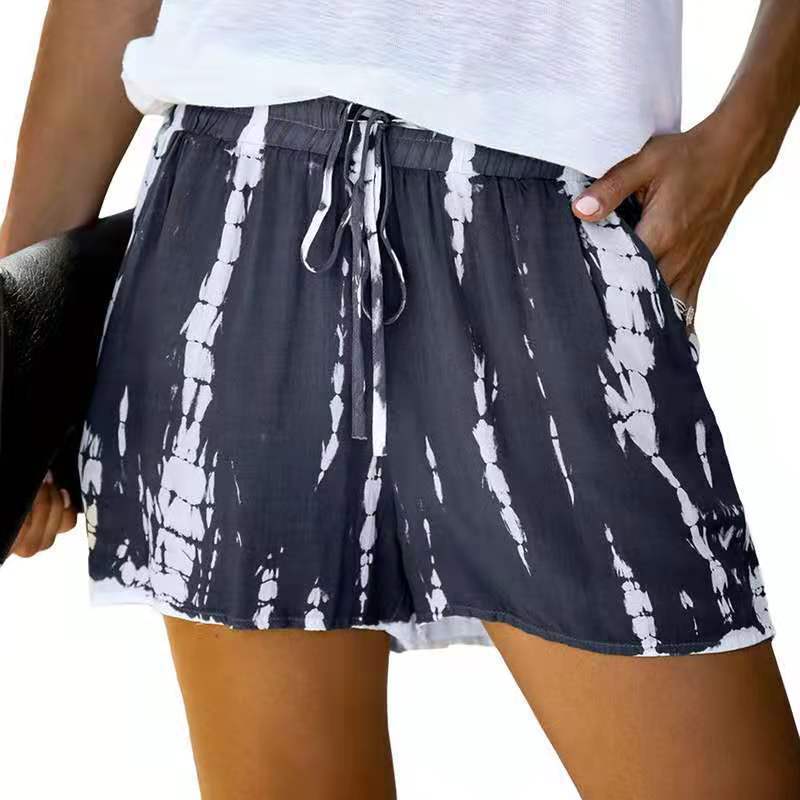 Chic and Comfortable Tie-Dye Wide-Leg Shorts for Effortless Summer Style