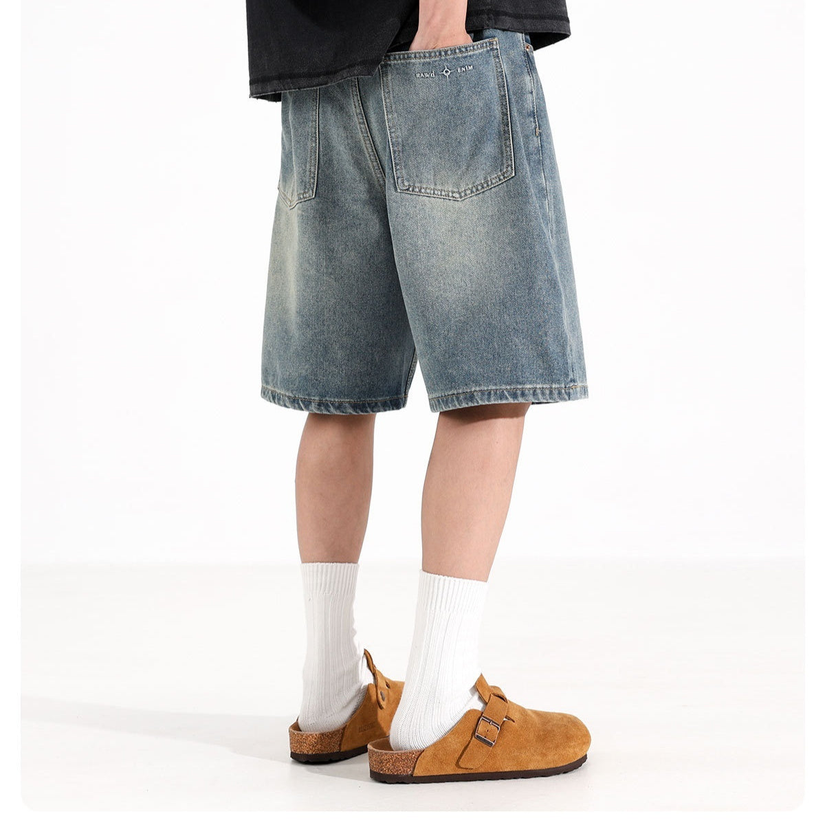 Denim Sports Shorts - Loose Fit Overalls | Koalakits36