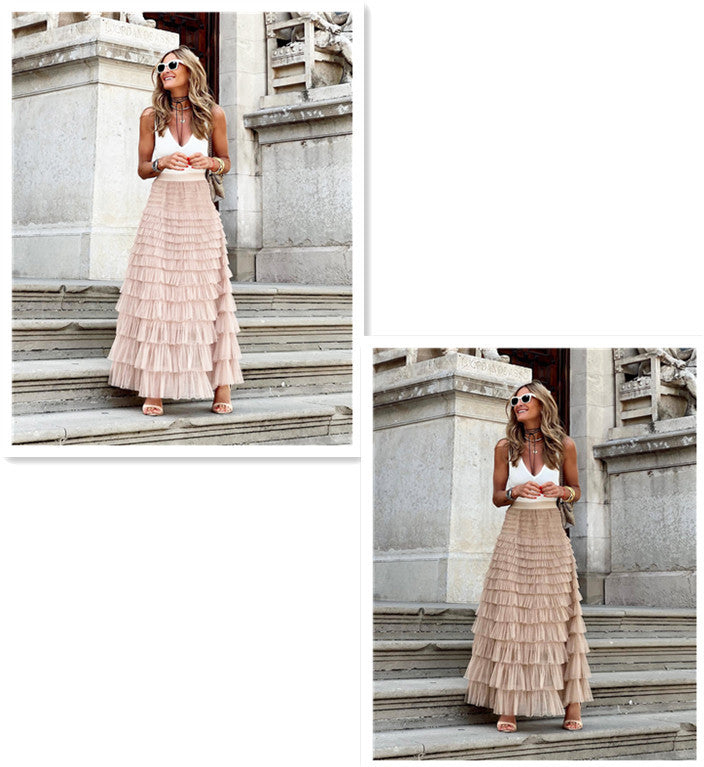 Layered Ruffles Cake Skirt Summer Fashion Koalakits36