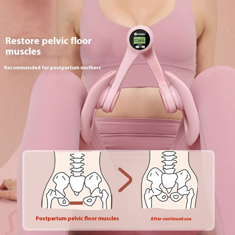 Ergonomic Thigh Trainer With Counter Adjustable With Lcd Display