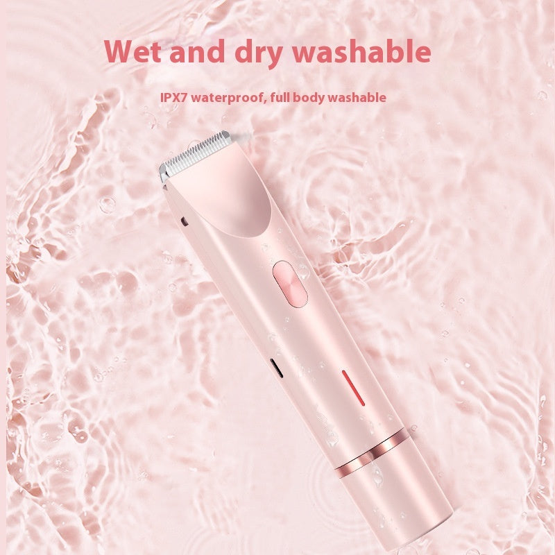 Hair Remover Women's Double Head Shaver Private Pubic Hair Trimmer Electric Razor Wet Dry | Koalakits36