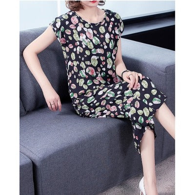 Women Wear Polka Dot Loose Fashion Breathable Cotton Silk