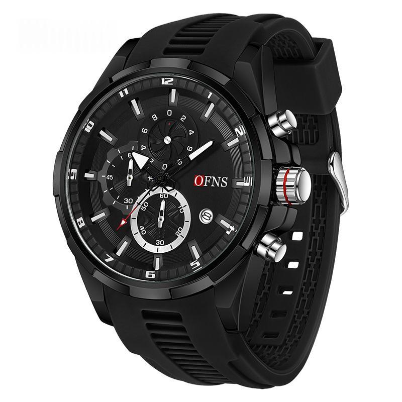 Men’s Quartz Chronograph Watch – Sleek Three-Hand Style