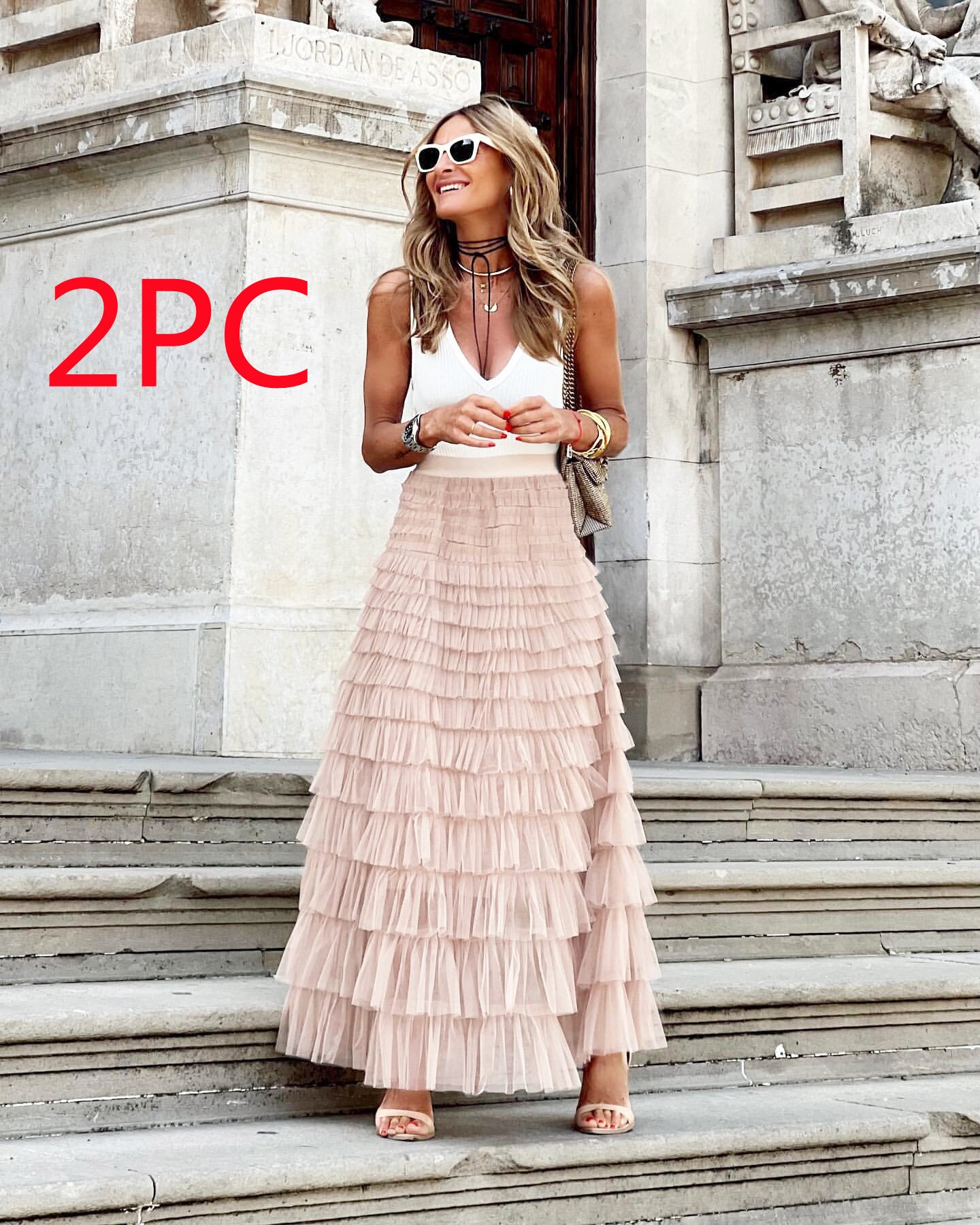 Layered Ruffles Cake Skirt Summer Fashion Koalakits36