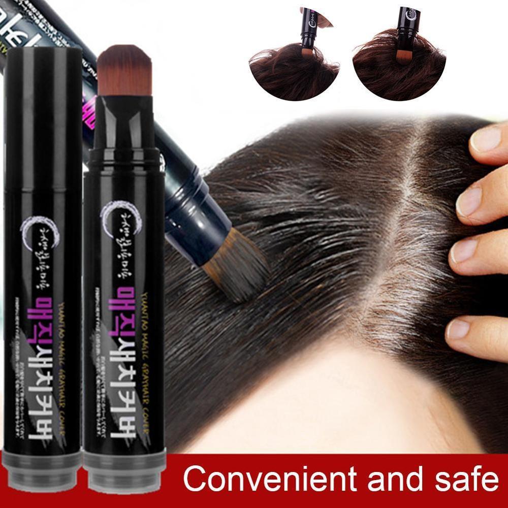 Temporary Hair Color Brush And Comb DIY White Wax One-time Grey Cream Hair Dye Pen | Koalakits36