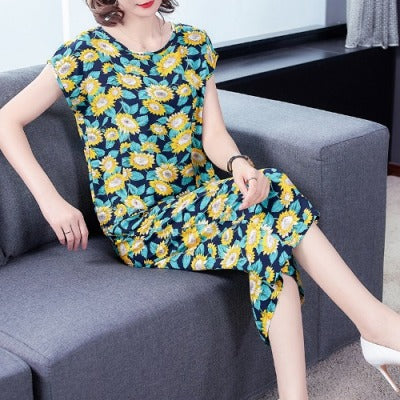 Women Wear Polka Dot Loose Fashion Breathable Cotton Silk