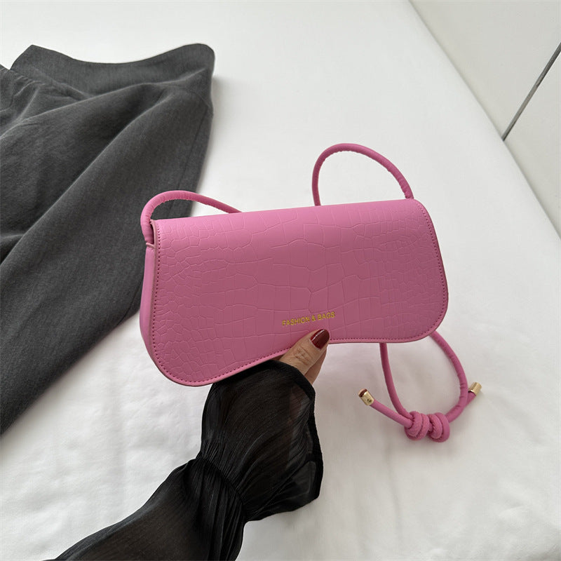 Underarm Bag Chic Solid Color Square Shoulder Purse Versatile Crossbody Tote | Koalakits36