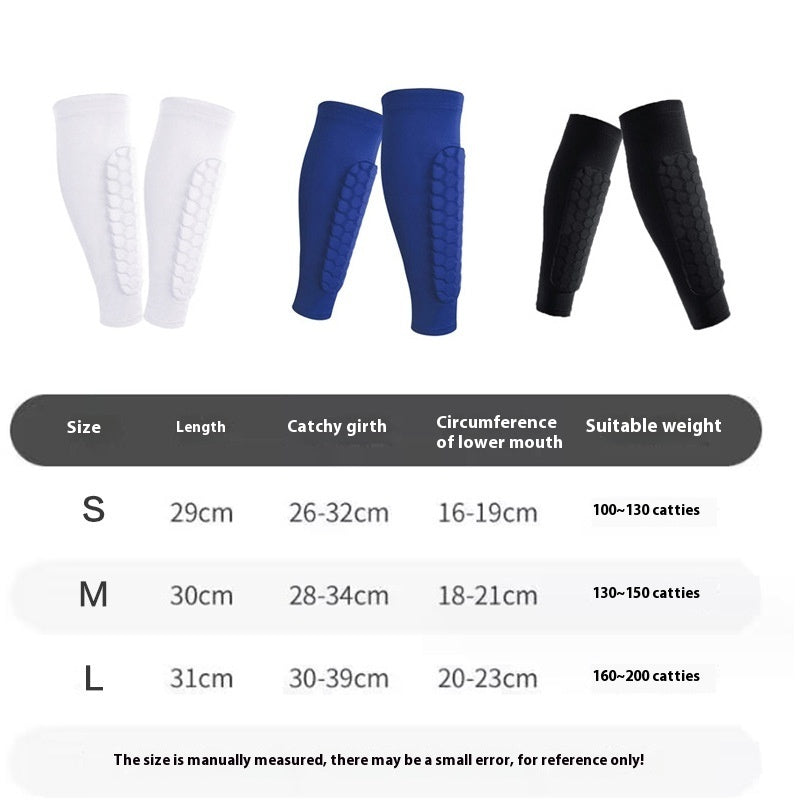 Honeycomb Shank Protection Foot Sock Men's Anti-collision Non-slip | Koalakits36