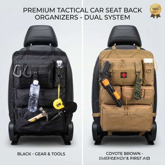 Car Rear Seat Tactical Hanging Organizer Bag – Multi-Functional Vehicle Storage Organizer for Tools, Accessories & Travel Essentials