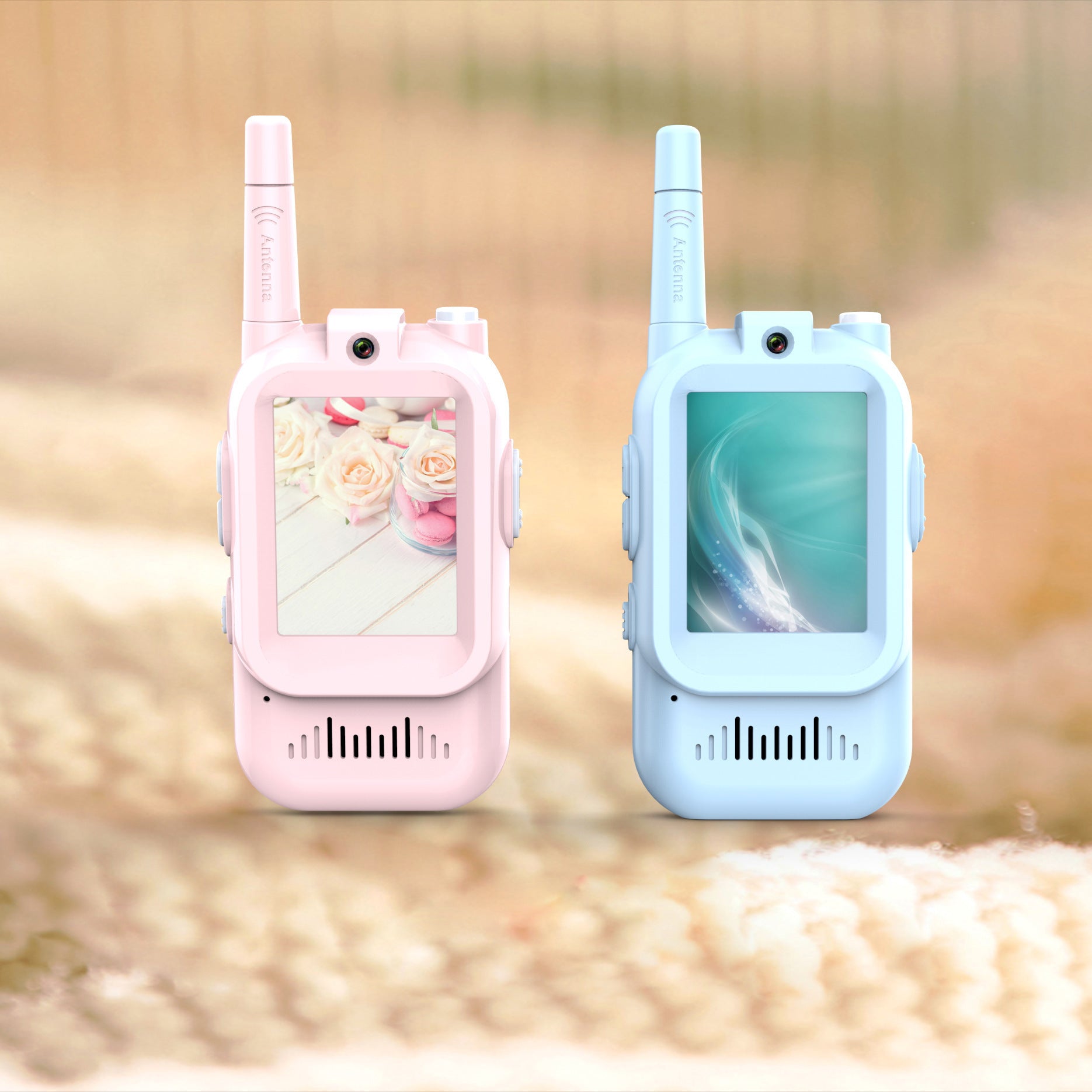 Mini Video Wireless Walkie Talkies For Kids Handheld 2 Pack Rechargeable Intercom Cam Outdoor Family Koalakits36