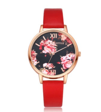 High Quality Fashion Leather Strap Rose Gold Women Watch Casual Love Heart Quartz Wrist Watch | Koalakits36