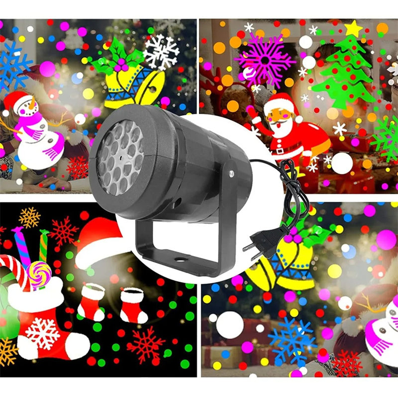 Christmas Snowflake Projector LED Stage Light Outdoor
