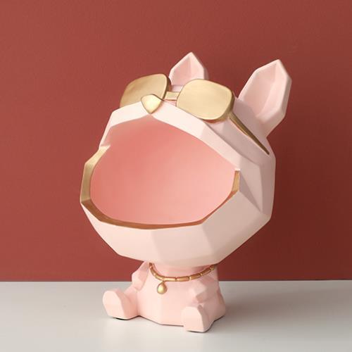 Cool Dog Figurine Storage Box - Organize with Style and Charm