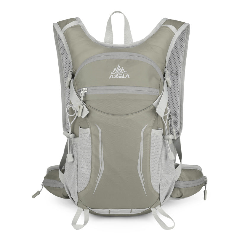 AZELA Lightweight Hydration Backpack, Breathable Mesh Outdoor Sports Backpack With Multiple Compartments