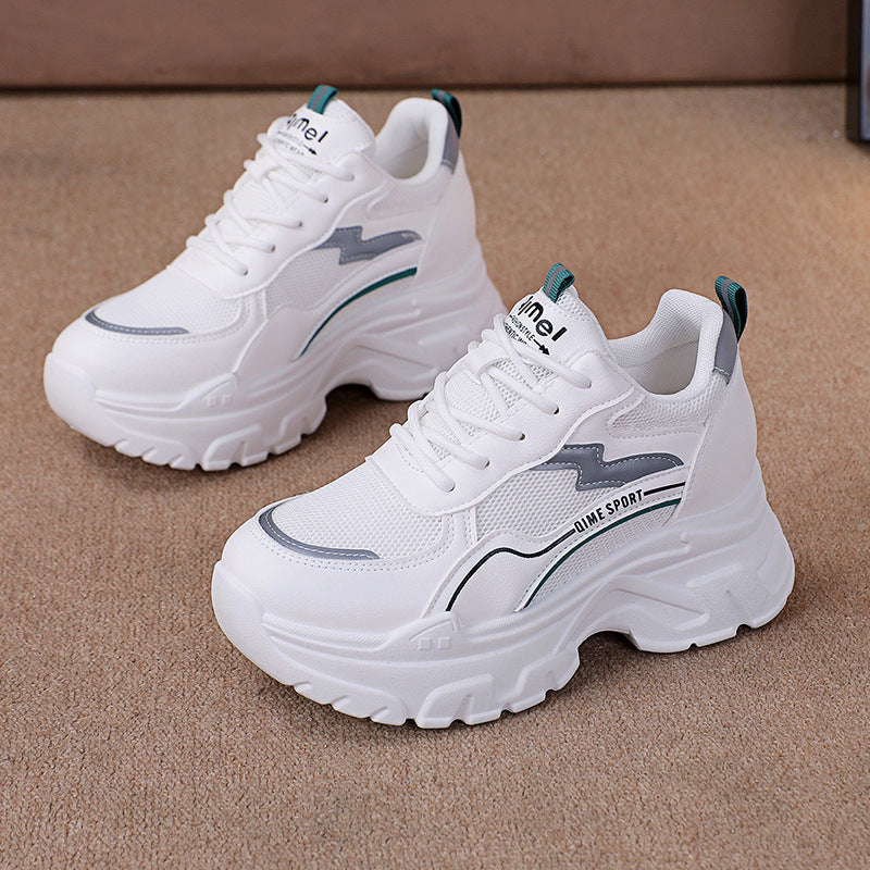 Height Increasing Insole Breathable White Shoes | Koalakits36