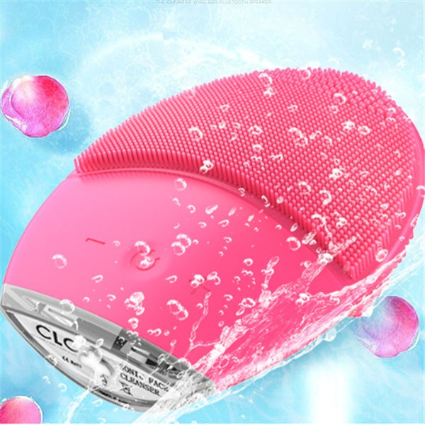 Electric Face Cleansing Brush – Negative Ion Facial Cleaner with Vibration, Multi-Speed Rotation and Deep Pore Cleansing