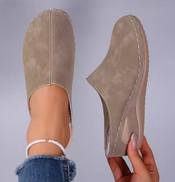 Women’s Fashion Plush Slippers Outdoor Wedges Sandals