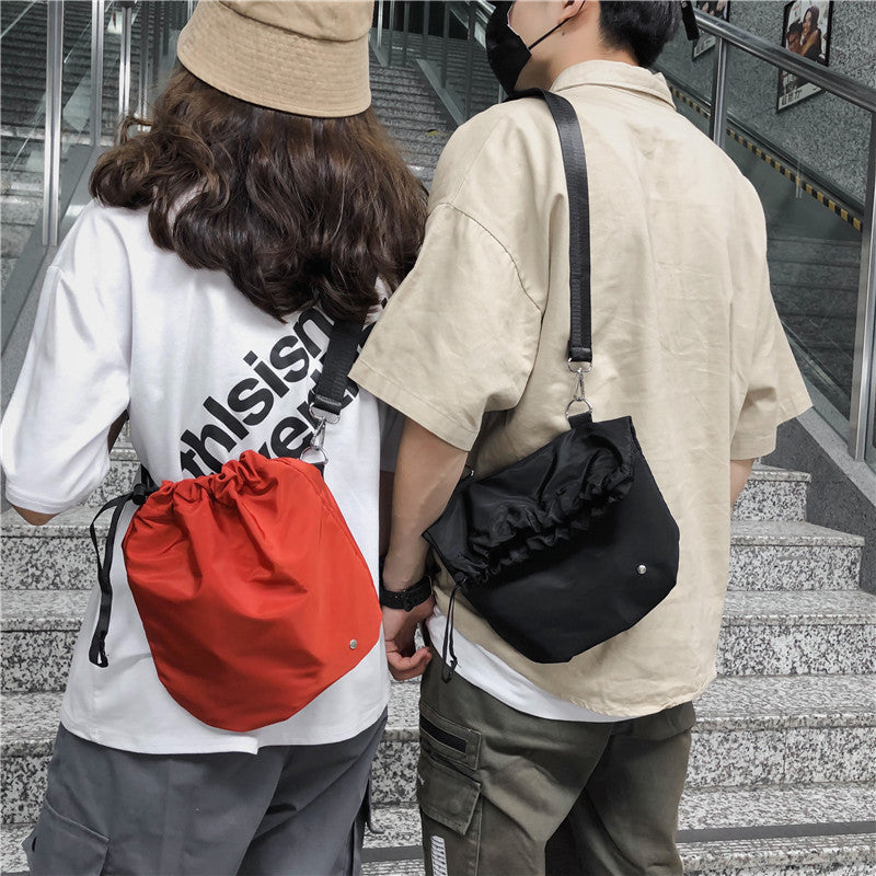 Stylish Diagonal Drawstring Waist Bag for Effortless Everyday Style