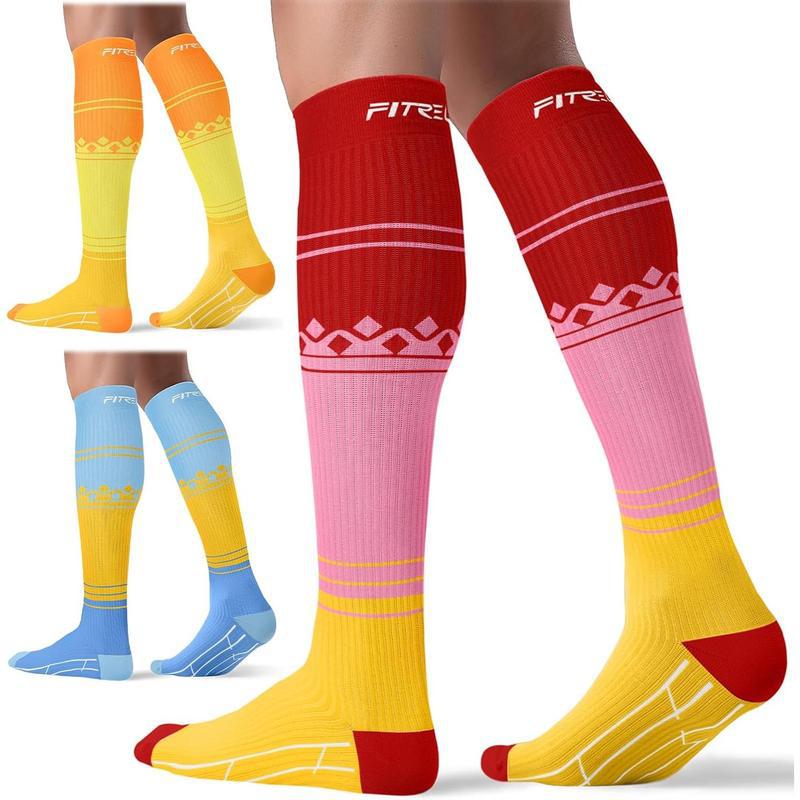 Women's Long Compression Calf Socks – Warm, Comfortable Casual Knee-High Socks for Everyday Wear, Outdoor Activities & Winter Comfort