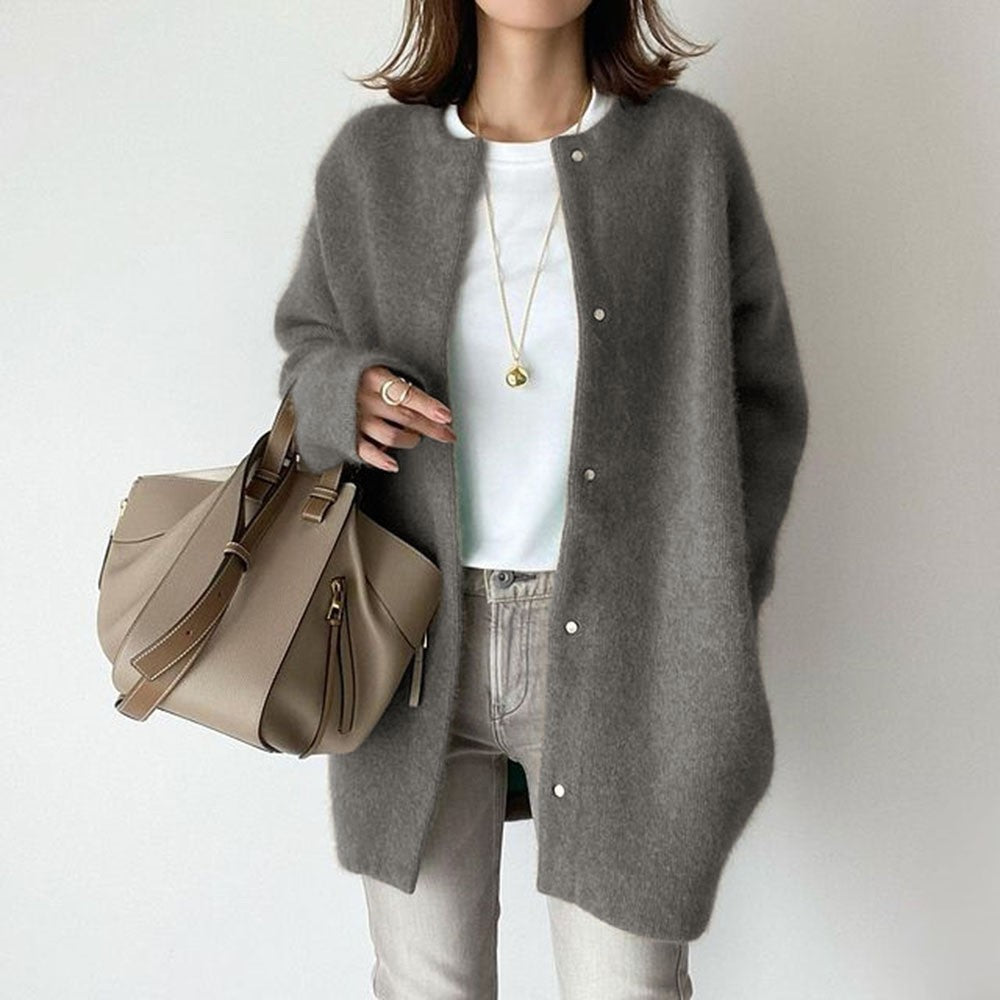 Single Breasted Cardigans Fashion Solid Color Knitted Jacket Women's Autumn Spring Clothing Koalakits36