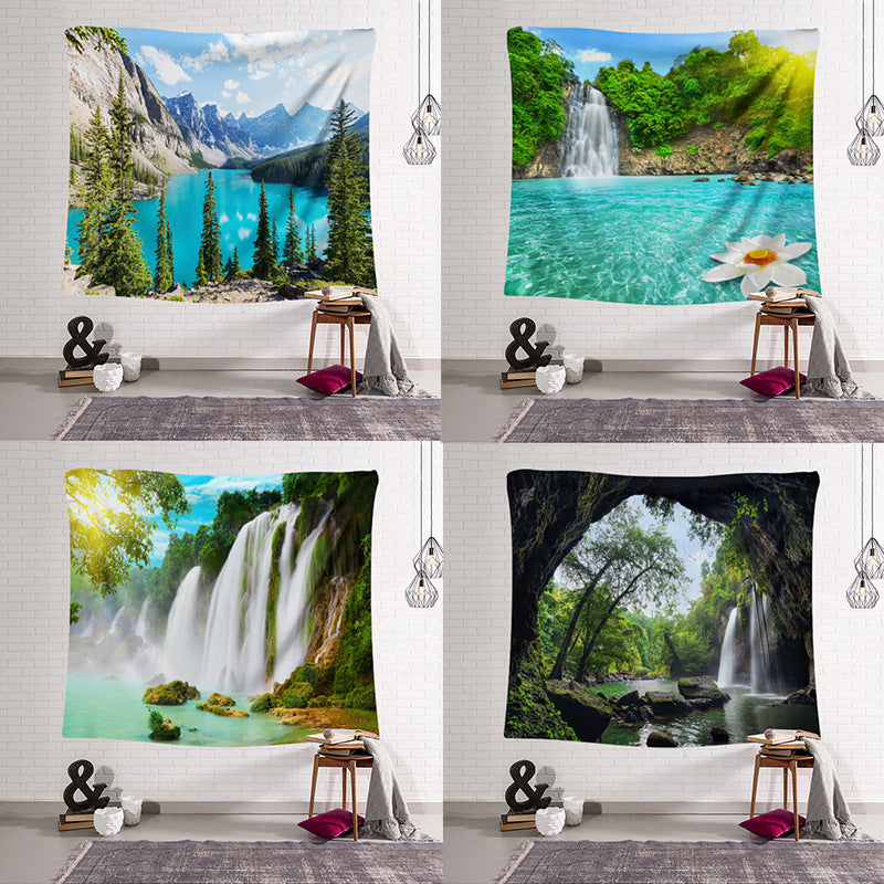 Transform Your Space with Our Stunning Landscape Tapestry Wall Decoration