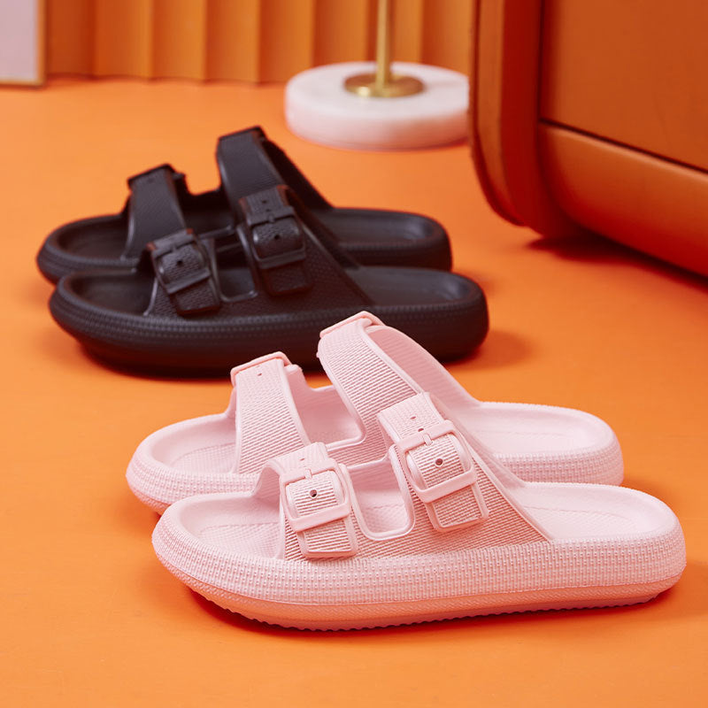Platform Slippers Women's Summer Buckle Home Shoes Outdoor Wear | Koalakits36