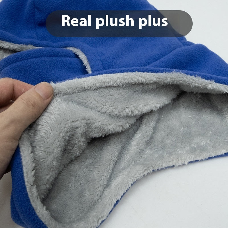 Winter Fleece Hooded Scarf Windproof Cold-proof Warm Face Mask Outdoor Thermal Head Cover Hat Koalakits36