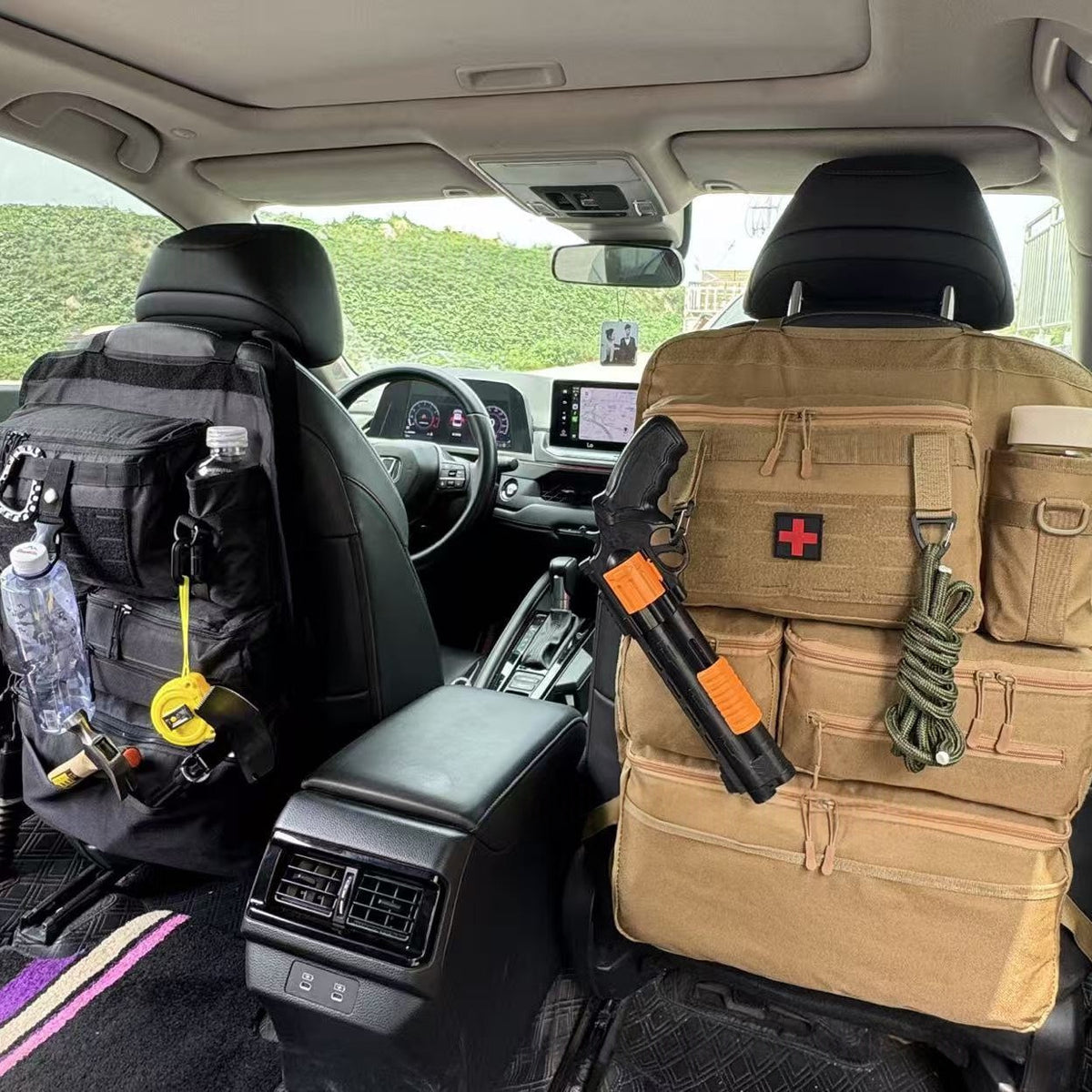 Car Rear Seat Tactical Hanging Organizer Bag – Multi-Functional Vehicle Storage Organizer for Tools, Accessories & Travel Essentials